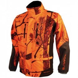 441N - VESTE SOFTSHELL CAMOUFLAGE ORANGE