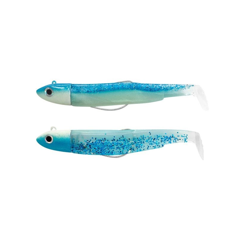 Vinilo montado fiiish double combo black minnow 90