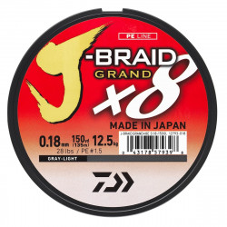 DAIWA J-BRAID GRAND X8 GRISE