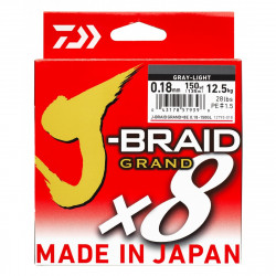 DAIWA J-BRAID GRAND X8 GRISE