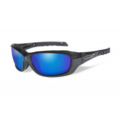 Lunettes Gravity Pol. Blue Mirror Black Crystal Frame