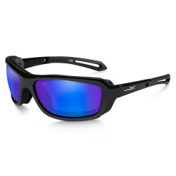 Lunettes Waves Pol. Blue Mirror-Green/ Gloss Black