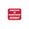 Pancarte Akyl - Ramassage de Champigons Interdit